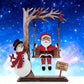 🎅 BUY 2 GET 1 FREE! 🔥 3D Wooden Santa on Swing Tabletop Decor - Handcrafted & Festive, Perfect for Christmas Home Decor 🎄✨
