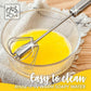 🥚 BUY 2 GET 1 FREE! 🔥 Stainless Steel Semi-Automatic Whisk - Effortless & Efficient, Perfect for Mixing and Baking ✨