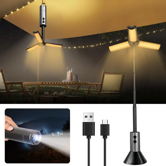 💡 50% OFF NOW! 🎉 Portable Foldable LED Lantern – Bright, Magnetic Base & USB Rechargeable 📦