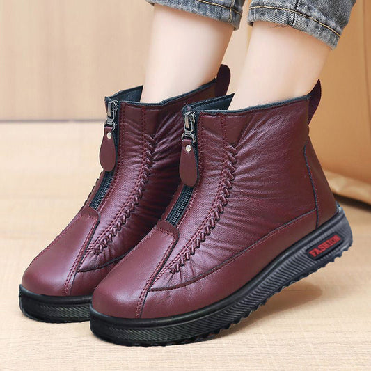 👢 60% OFF NOW! ❄️ Women's Winter Warm Zipper Ankle Boots – Water-Resistant, Cozy Lining & Non-Slip Sole for Cold Days 🧥📦