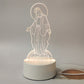 🛒 60% OFF NOW! 🎄 Jesus 3D Night Light – Religious Gift with Remote, 7 Color Changing & Warm White Mode ✨🕊️