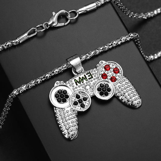 🎮 50% OFF NOW! ✨ Arcade Controller Necklace – Sparkling Rhinestones, Durable Chain & Gamer Gift 🕹️