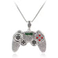 🎮 50% OFF NOW! ✨ Arcade Controller Necklace – Sparkling Rhinestones, Durable Chain & Gamer Gift 🕹️