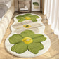 🧺 50% OFF NOW! ✨ Soft Flower Pattern Rug – Irregular Design, Cozy & Adds Style to Any Room 🏠🌸