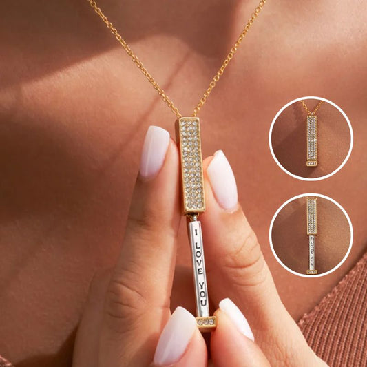 💝 60% OFF NOW! ✨ "I Love You" Necklace – Elegant Gift, Sterling Silver & Heart Pendant Design 🎁📿