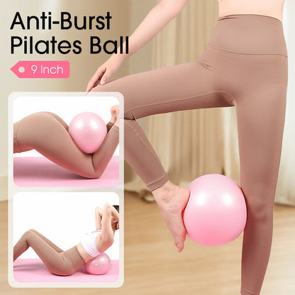 🧘 50% OFF NOW! ⚽ 9-Inch Pilates Ball – Anti-Burst, Pump Included & Perfect for Fitness/Rehab 💪