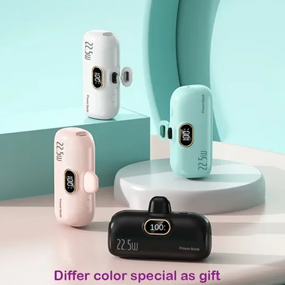 🔋 50% OFF! 📱 5000mAh Mini Power Bank – Portable & universal charging ✨