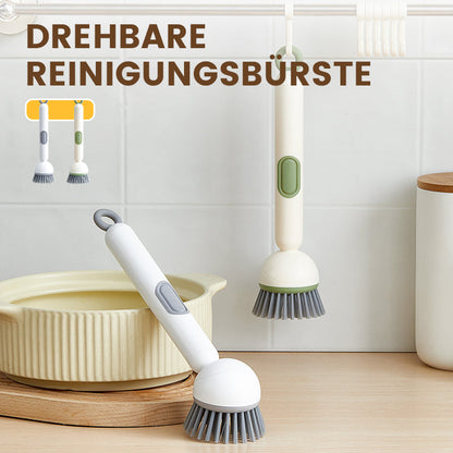 🍽️ BUY 2, GET 1 FREE! 🧽 Rotating Cleaning Brush – Long Handle, Gentle Scrubbing & Effortless Pot/Dish Cleaning 💦