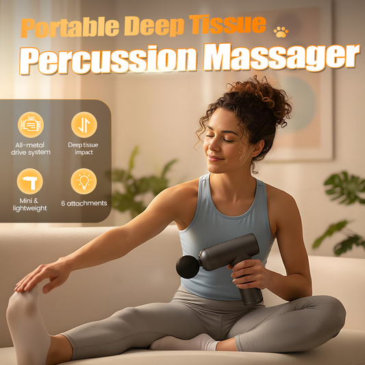 💆‍♂️ 60% OFF NOW ! 🔥 Portable Deep Tissue Percussion Massager – 6 Speed Levels, Long Battery Life & Lightweight Design ⚡