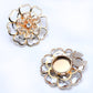 💎 BUY 2 GET 1 FREE! 🎉 Rhinestone Floral Cufflink & Brooch – Chic, Elegant & Versatile Accessory ✨📦