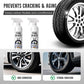 🚗 BUY 3 GET 1 FREE! 🎉 Tire Shine & Protect Spray – Deep Gloss, UV Guard & Anti-Dust ✨📦