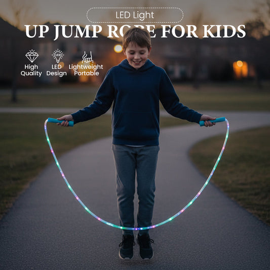 🏃‍♂️ BUY 2 GET 1 FREE! ✨ LED Jump Rope for Kids – Cool Light Show, Adjustable Length & Durable Design for Active Play 🌟