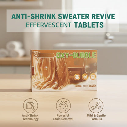 🧶 BUY 2 GET 1 FREE! ⚗️ Sweater Revive Tablets – Anti-Shrink, Restores Softness & Color Safe 🧺