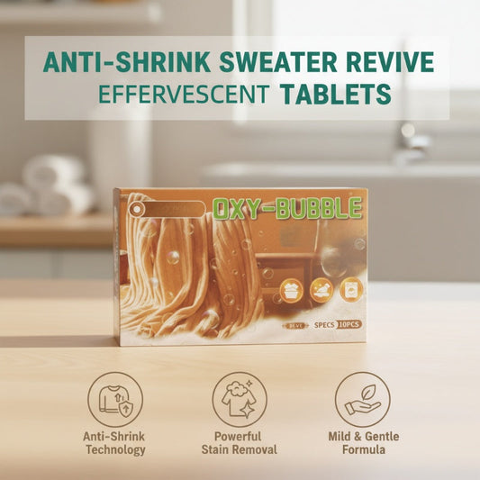 🧶 BUY 2 GET 1 FREE! ⚗️ Sweater Revive Tablets – Anti-Shrink, Restores Softness & Color Safe 🧺