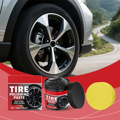 🚗 BUY 2 GET 1 FREE! ⏳ Wheel Shine Balm with Sponge Applicator – Long-lasting wet look, repels brake dust & safe for all wheel types – easy to apply 🛞