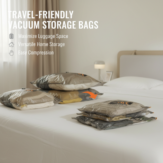 🧳 50% OFF NOW! 🔋 Wireless Travel Vacuum Compression Bags – One-Touch Air Removal, Save 80% Space & USB Rechargeable for Packing ✈️