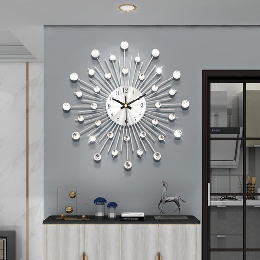 ✨ 60% OFF NOW & FREE SHIPPING! 🕰️ Rhinestone Wall Clock – Silent Movement, Sparkling Design & Elegant Home Decor 💎
