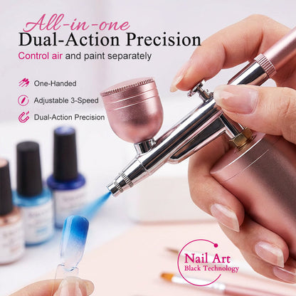 🎨 60% OFF NOW! ⚡ Professional-Grade Wireless Airbrush – 3 Pressure Settings, Perfect for Makeup, Nail Art & Modeling ✨
