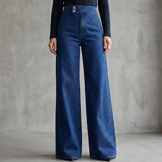 👖 50% OFF NOW! 🎁 Women's High-Waist Wide-Leg Jeans – Stretchy denim & flattering fit – Retro style, breathable – perfect for casual days or dressing up ✨