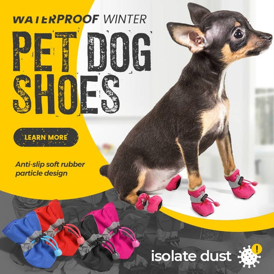🐾 50% OFF NOW! ⏰ Waterproof Shoes for Pets (4 PCS) – Non-slip soles, breathable mesh & easy to put on – protect paws from rain, snow or hot pavement 🌧️