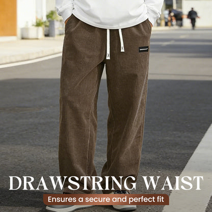 👖 60% OFF NOW! 🌿 Men's Loose-Fit Drawstring Pants with Pockets – Comfortable, Casual & Multiple Pockets 🏠