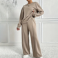 👚 60% OFF NOW! 🌞 Women's Cozy Long-Sleeve Top & Pants Set – Soft Knit Fabric, Relaxed Fit & Lounge Wear 🩳