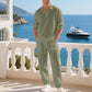 👕 50% OFF NOW! 🌿 Men's Linen Blend 2-Piece Casual Set – Breathable, Lightweight & Perfect for Summer Days ☀️
