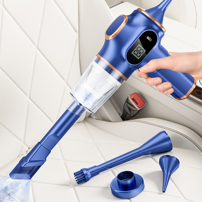 🚗 50% OFF NOW! 🔥 4-in-1 High Power Cordless Car Vacuum Cleaner – Lightweight & powerful – Crevice tool, brush & inflator – perfect for car & home 🧹✨