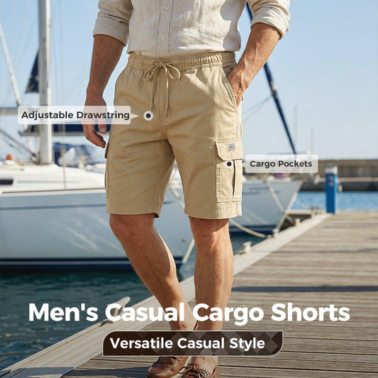 🩳 50% OFF NOW! 💥 Drawstring Cargo Shorts – Lightweight & essential comfort – Multi-pocket design, breathable fabric – perfect for everyday wear or summer trips 🌞