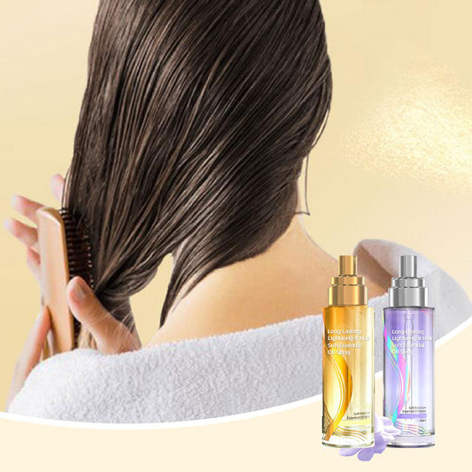 💆‍♀️ BUY 2 GET 1 FREE! ✨ Long-Lasting Lightweight Hair Essential Oil Spray – No Greasy Residue, Instant Shine & Softening 🌸