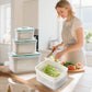 🥗 50% OFF NOW! 🍱 2 in 1 Meal Prep Container – Removable Drainer, Airtight Lid & Perfect for Healthy Eating ❄️