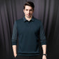 👔 50% OFF NOW! 🧶 Men's Lapel Faux Two-Piece Knitted Shirt – Smart Illusion, All-in-One Style & Premium Comfort 💎