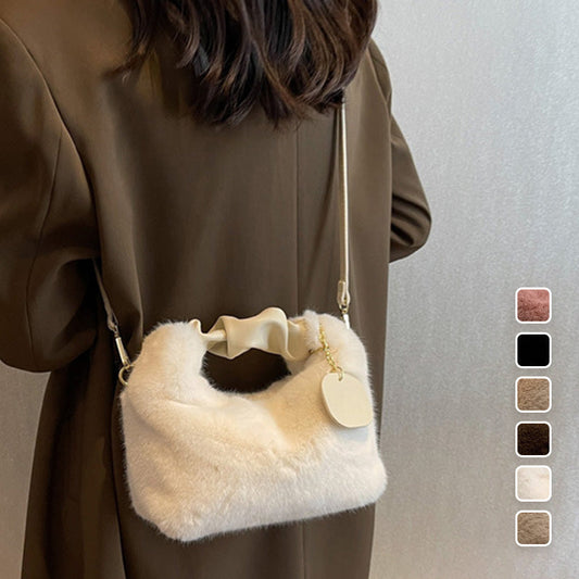 👜 50% OFF! 💎 2026 Multifunctional Faux Fur Bag – Best Gift For Her – Skin-Friendly, Convertible Shoulder/Crossbody & Luxurious Feel ✨