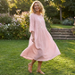 👗 60% OFF NOW! ✨ Women's Casual Loose Midi Dress with Embroidery – Elegant Stitching, Flowy Fit & Daily Comfort 🌸