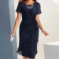 📢📢50% OFF!!⏰Elegant Fashion Solid Color Dress