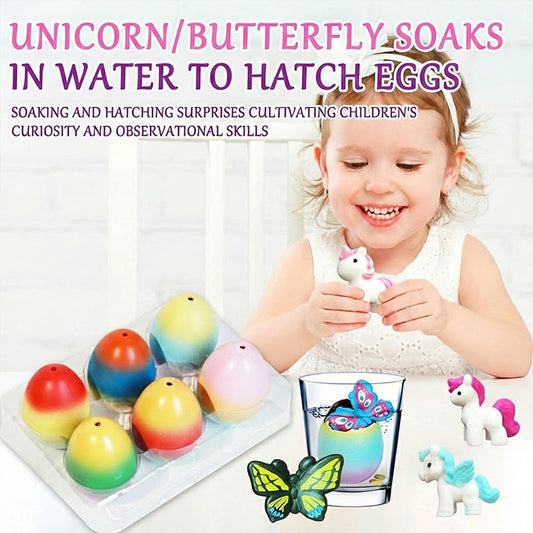 🐣 50% OFF NOW! 🥚 6PCS Magic Hatching Egg Toy – Color-Changing, Water-Growing & Easter Gift 🐰