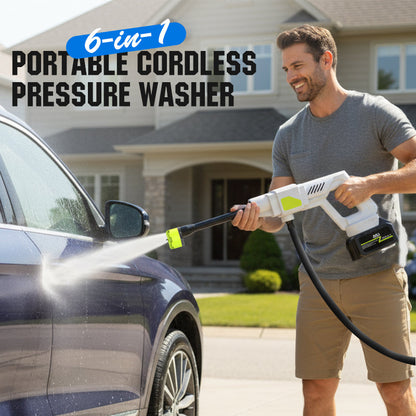 🔫 60% OFF NOW! ⚡ Portable Cordless Pressure Washer – High-Pressure Cleaning, Rechargeable & Perfect for Car & Garden 💧