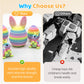 🐰 50% OFF NOW! 🥚 3D Printed Easter Surprise Egg with Articulated Bunny – Poseable Bunny, Hollow Design & Collectible Toy 🐣