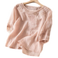 👚 60% OFF NOW! 🌸 Women's Embroidered Cotton-Linen Blend Blouse – Breathable & lightweight – Delicate embroidery, perfect for summer or resort wear – chic and effortless ✨
