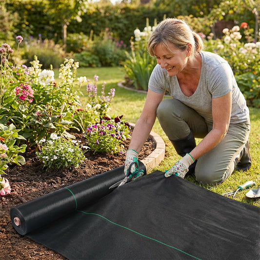 🌿 50% OFF NOW! ⛏️ Weed Control Fabric – Blocks sunlight, breathable & durable – Perfect for garden beds & pathways – reduces weeding effort 🌱✨