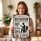 🚽 50% OFF NOW! 🧻 Vintage Tin Sign – "This Is a Bathroom, Not an Internet Cafe" & "Split" Sign, Funny Wall Art for Bathroom & Toilet 🏠