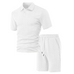 👕 50% OFF NOW! 🔥 Men's Diamond Print 2-Piece Set – Soft, Breathable Top & Easy Shorts, Perfect for BBQs & Coffee Dates ☕️