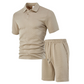 👕 50% OFF NOW! 🔥 Men's Diamond Print 2-Piece Set – Soft, Breathable Top & Easy Shorts, Perfect for BBQs & Coffee Dates ☕️