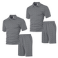 👕 50% OFF NOW! 🔥 Men's Diamond Print 2-Piece Set – Soft, Breathable Top & Easy Shorts, Perfect for BBQs & Coffee Dates ☕️