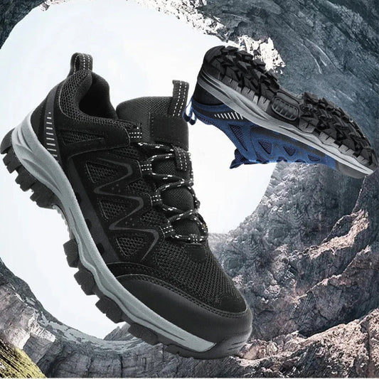 🥾 60% OFF NOW! ⛰️ Men's Lightweight Hiking Shoes – Breathable Mesh, Non-Slip Grip & Cushioned Sole 🌲