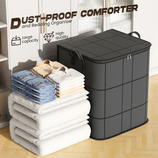 🧺 50% OFF NOW! 🛏️ Dust-Proof Comforter and Bedding Organizer – Large Capacity, Durable Non-Woven Fabric & Foldable Design 🌿