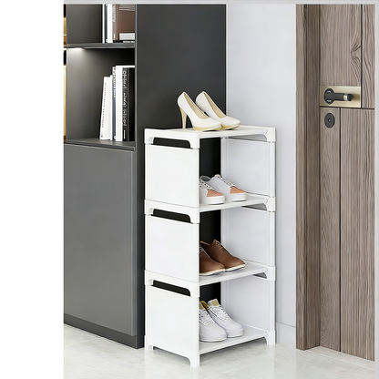 🧹 50% OFF NOW! 🚪 Slim Vertical Shoe Organizer – Narrow footprint & stackable tiers – Anti-scratch coating, perfect for tight spaces – keeps entryway tidy and clutter-free 🌿