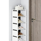 🧹 50% OFF NOW! 🚪 Slim Vertical Shoe Organizer – Narrow footprint & stackable tiers – Anti-scratch coating, perfect for tight spaces – keeps entryway tidy and clutter-free 🌿