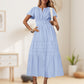 👗 50% OFF NOW! ✨ Smocked Maxi Dress – Great for Travel & Summer Strolls, Comfortable & Stylish ☀️