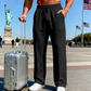 👖 50% OFF NOW! 💨 Men's Elastic Waist Drawstring Straight Leg Pants – Comfortable Fit, Breathable Fabric & Perfect for Casual or Work Wear 🏠